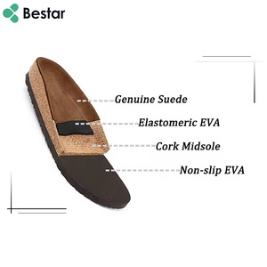 Sandali in <span class=keywords><strong>sughero</strong></span> da coppia in tinta unita da esterno con stampa personalizzata da <span class=keywords><strong>donna</strong></span> nuovo Design antiscivolo pantofole piatte da <span class=keywords><strong>donna</strong></span> - Product Image 3