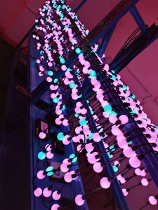 Traum farbe 360-Grad-<span class=keywords><strong>LED</strong></span>-Schnur Magic <span class=keywords><strong>Pixel</strong></span> Ball Beleuchtung DC 24V 35mm 50mm Ball 3D <span class=keywords><strong>Pixel</strong></span> Light - Product Image 5