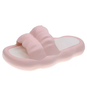 Nouvelles pantoufles légères imprimées Cloud Bottom, confortables et antidérapantes, pour couple, vertes, avec amorti, sensation de marcher sur des nuages. - Product Image 1