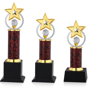 Professional Star Trophy with Laser Engraved UV Printing Portable for Milestone Celebrations - Product Image 1
