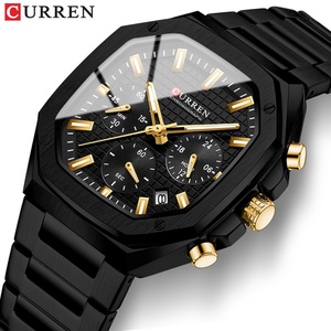 นาฬิกาข้อมือผู้ชาย CURREN 8459 ดีไซน์วินเทจ สไตล์ลำลอง  ตัวเรือนสแตนเลสสตีลทรงเหลี่ยม  พร้อมฟังก์ชั่นโครโนกราฟและวันที่  ระบบควอตซ์ - Product Image 1