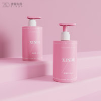 XINDE OEM ODM couleur personnalisée impression luxe PET 500ml soin des cheveux emballage cosmétique lavage à la main vide lotion pour le corps shampooing bouteille