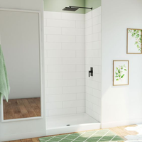 Wiselink 12mm Epaisseur Acrylique Calacatta Dalle Translucide Décoration Intérieure Douche Panneau Mural Solide Surface Feuille Grande Dalle