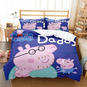 Juego de ropa de <span class=keywords><strong>cama</strong></span> ChamXue, <span class=keywords><strong>funda</strong></span> nórdica, 2 fundas de almohada, ropa de <span class=keywords><strong>cama</strong></span> tejida de poliéster de calidad, dibujos animados impresos en 3D, 200TC, estilo europeo y americano - Product Image 1