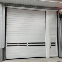 Porte rapide Turbo moderne à induction automatique, porte à enroulement électrique isolée thermiquement, en alliage d'aluminium laminé à froid