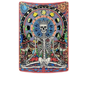 <span class=keywords><strong>Tapisserie</strong></span> Murale Moderne en Tissu Polyester, Abstraction Géométrique Violet Clair, Décoration Murale pour Dortoir, Meilleure Vente Directe Usine - Product Image 5