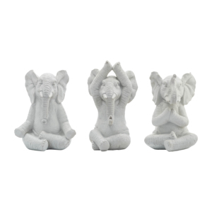 Sculpture d'éléphant en résine pour la décoration de la maison, les étagères, la table basse, l'accent du salon - Product Image 2