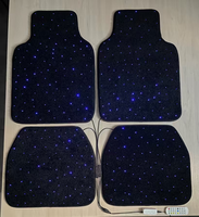 Tapis de voiture LED universels, tapis de sol de voiture personnalisés, tapis lumineux à fibres optiques, tapis intérieurs 12V, télécommande APP, tapis de voiture RGB imperméables