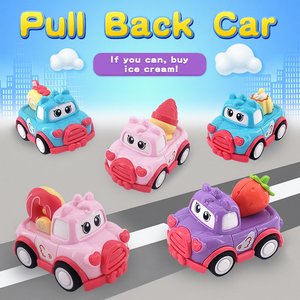 Juguetes de Vehículos Personalizados de 6 Estilos, Mini Coches de Juguete de Plástico con Fricción, Vehículos de Dibujos Animados para Niños, Coches de Juguete con Retroceso - Product Image 1