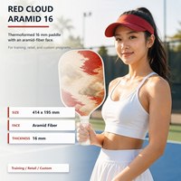 Raquette de pickleball thermoformée haut de gamme en fibre d'aramide de 16 mm, directement de l'usine, personnalisation de marque OEM pour les détaillants sportifs