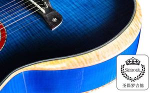 Guitarra Acústica Folk <span class=keywords><strong>St</strong></span>. <span class=keywords><strong>Paul</strong></span> Guitars SOM580 para Fingerstyle con Fondo y Lados de Arce, Madera Sólida, 39 Pulgadas - Product Image 6