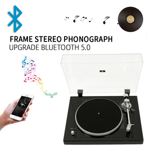 Mâm đĩa than hỗ trợ đầu ra AUX, tốc độ quay 33/45/77 vòng/phút, đầu ra tín hiệu phono, ghi âm PC, đầu đọc đĩa than cao cấp với mâm từ tính tiên tiến - Product Image 4