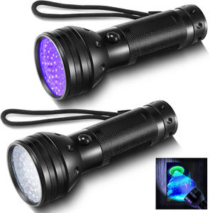 글로우 디스크 골프 라이트 UV 손전등 51 LED 395nm 휴대용 블랙라이트 바이오 애완 동물 얼룩 전갈 소변 토마토 뿔벌레 감지기 - Product Image 1