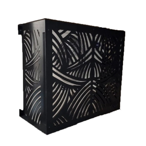 Cache-climatiseur décoratif multifonctionnel en <span class=keywords><strong>aluminium</strong></span> découpé au laser YOD pour entrepreneurs en CVC, écran de protection extérieur résistant aux intempéries pour générateur de piscine - Product Image 2