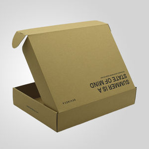 กล่องกระดาษลูกฟูกพร้อมส่ง พิมพ์โลโก้ได้  บรรจุภัณฑ์กระดาษคราฟท์รีไซเคิล กล่องไปรษณีย์สำหรับจัดส่ง - Product Image 4