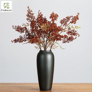 กิ่งไม้ประดิษฐ์คุณภาพสูง 75 ซม. ผลเบอร์รี่สีแดงส้มเล็กๆ สำหรับตกแต่งโต๊ะงานแต่งงาน คริสต์มาส และปีใหม่ - Product Image 4