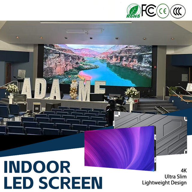 Fine Pitch P1.25 P2 P2.5 Indoor LED Video Wall 4K HD Display Panel for Office Advertising