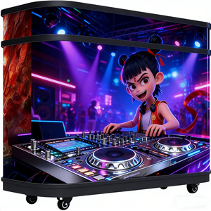Écran LED P2.5 GOB pour cabine DJ, écran flexible incurvé pour comptoir de bar pour festival de musique - Product Image 1