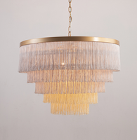 Lustre LED en cuivre de Zhongshan, nouvelle génération, pour salle à manger moderne, suspension rétro pour plafond