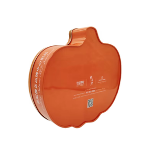 Hot Sale Custom Printed Halloween Pumpkin Shaped <strong>Tin</strong> Box Cookie Candy <strong>Biscuit</strong> <strong>for</strong> Halloween <strong>Christmas</strong> Party Gift Packaging - Product Image 2
