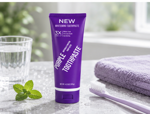 Dentifrice Violet Effervescent 60g à Succès – Formule Menthe Éclaircissante Instantanée – Accessoires de Blanchiment <span class=keywords><strong>Dentaire</strong></span> Multi-Usages pour Adultes - Product Image 4