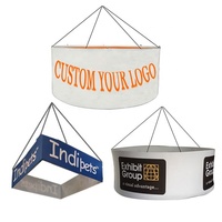 Publicité extérieure flexible pour entreprises Bannière de plafond suspendue Publicité personnalisée Enseigne de bannière de plafond suspendue volante