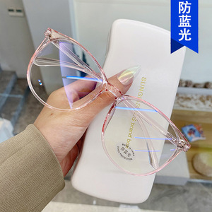 Nouvelles Lunettes Anti-Lumière Bleue Tendance Surdimensionnées, Monture Ovale Unisexe, Verres Plano, Matériau PC, Origine Taizhou - Product Image 3