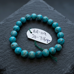 High Quality Real Firoza <b>Beaded</b> <b>Bracelet</b> Natural Healing Stone Stretch <b>Bracelet</b> For Women And Men Fashion Jewelry Gift - Product Image 3