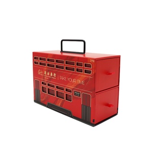 Recyclable Cardboard Box for Holiday Gifts with Handles (paper Slide Drawer), Glossy and Matte Laminated Embossed Design - Product Image 2