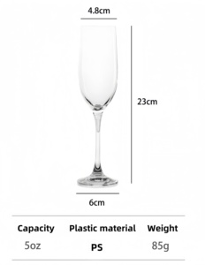 Оптовая продажа, роскошные бокалы для шампанского и вина, бокалы для красного вина, пластиковые бокалы для шампанского на заказ - Product Image 6