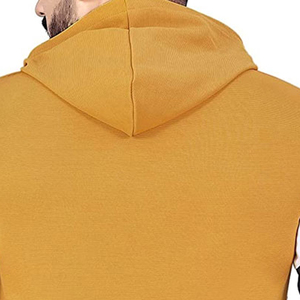Pull à capuche en coton pour hommes, taille et logo personnalisables, couleur unie, technique de teinture unie, service OEM, nouveauté - Product Image 6
