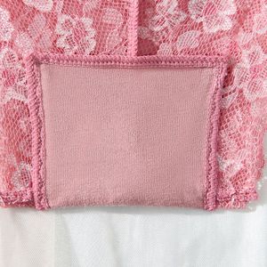 Nuovi Slip da Donna all'Ingrosso, Biancheria Intima Rosa Traspirante e Comoda, Mutandine in <span class=keywords><strong>Pizzo</strong></span> Bianco con Fiori, Boxer a Vita Media per Uso Quotidiano - Product Image 6