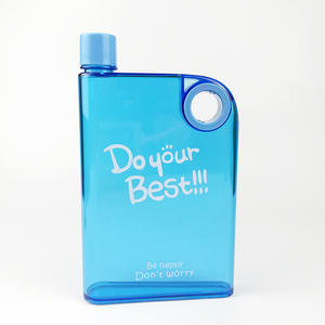 Borraccia portatile personalizzata in plastica opaca con foro rotondo, per tazza d'acqua, usa e getta, quadrata, con logo - Product Image 1