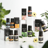 Huile Essentielle Bio Pure de Lavande, Arbre à Thé, Menthe Poivrée, Romarin, Rose d'Intérieur pour Aromathérapie – Marque Privée Personnalisée