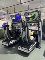 Machine de jeu de course folle de simulateur de jeu à pièces MAKER vente en gros Machine de jeu de conduite de simulateur de course de voiture de mouvement