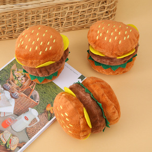 Mainan melatih gigi untuk hewan peliharaan membersihkan gigi mainan anjing mainan <span class=keywords><strong>Burger</strong></span> mewah vokal latihan membosankan dan tinggi - Product Image 3