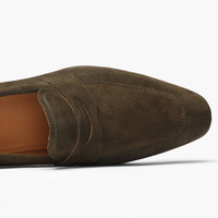 Soldes Exceptionnelles : Mocassins d'Hiver pour Hommes en Daim et Cuir Pleine Fleur, Marron Foncé, Semelle en Caoutchouc Antidérapante, Chaussures Formelles et Décontractées M301