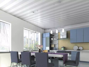 Pannello a Doghe <span class=keywords><strong>in</strong></span> <span class=keywords><strong>PVC</strong></span> Impermeabile, Pannello Acustico a Nido d'Ape, Piastrella Flessibile per Soffitto Decorativo per Hotel, <span class=keywords><strong>Pannelli</strong></span> per Pareti del Bagno - Product Image 4