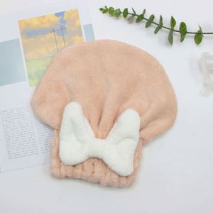 Toallas de microfibra al por mayor para secar el cabello, superabsorbentes, con lazo, gorro de ducha para niñas y mujeres - Product Image 5