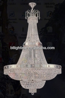 Hôtel restaurant hall grand Asfour lustre en cristal éclairage intérieur finition chromée suspendus lustre lampes Offre Spéciale
