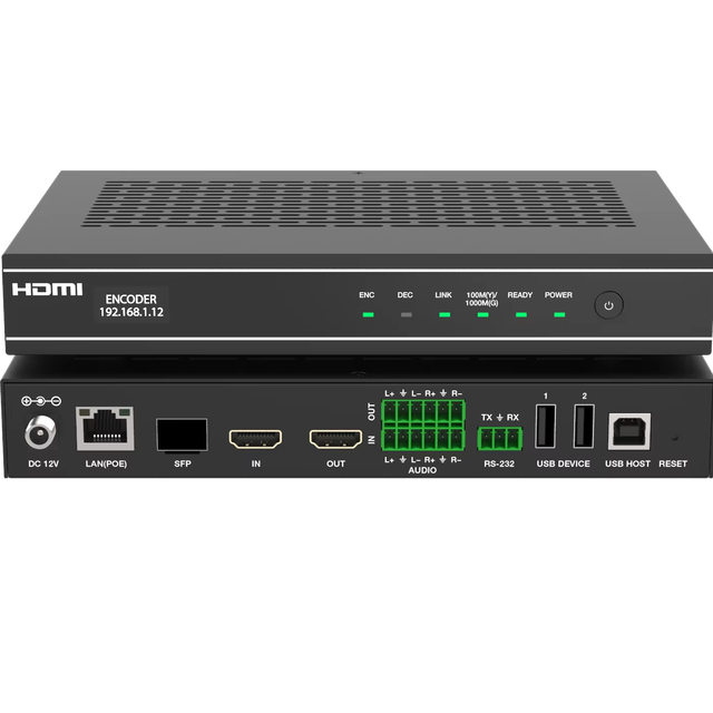 H264 H265 4K60 AV Over IP Transceiver Encoder Decoder KVM Over IP With Multiview 16 Windows Roaming and Video Wall Splicing