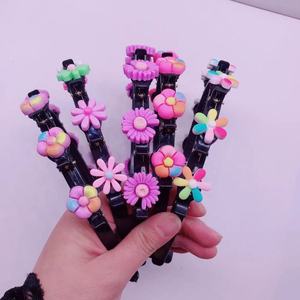 Yaz çocuk saç tokası kız bebek basın hairband örgülü saç tokası - Product Image 6