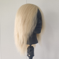 Nouvelle Tête de Mannequin de Coiffure en Cheveux Humains 100% Naturels, Sans Maquillage, pour l'Entraînement en École de Beauté et la Pratique de la Coupe