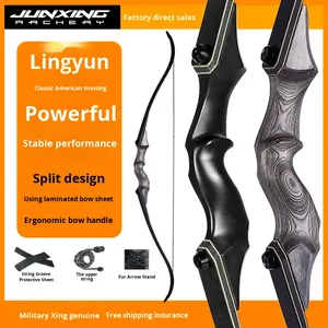 Junxing F171 Chasse <span class=keywords><strong>Arc</strong></span> <span class=keywords><strong>Classique</strong></span> Arbre En Acier Style Traditionnel Américain Tir À L'<span class=keywords><strong>arc</strong></span> Ensemble Compétitif - Product Image 2