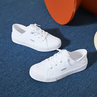 Espadrilles en toile confortables personnalisées de couleur unie pour la marche chaussures décontractées à la mode pour dames blanches été printemps légères