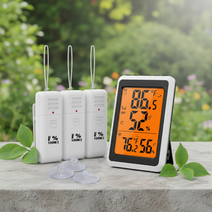 Thermomètre numérique, jauge de température, moniteur d'humidité, hygromètre, mesureur d'humidité avec rétroéclairage, niveau de confort MAX/MIN - Product Image 2