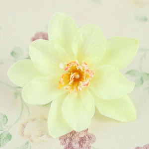 Design moderno decorativo fai da te fiore artificiale 2 strati di teste di boccioli di Sayuri simulazione panno di seta giglio fiori testa - Product Image 4