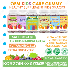 Integratori Multivitaminici OEM e Olio di Pesce Omega 3, Caramelle Gommose Multivitaminiche per Supporto Quotidiano, Stimolante Cerebrale per Bambini con Probiotici - Product Image 2