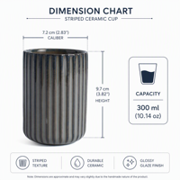 Mug en céramique à glaçure réactive 300 ml avec logo personnalisé, texture unique modifiée au four, tasse à café moderne minimaliste pour le bureau, vente en gros