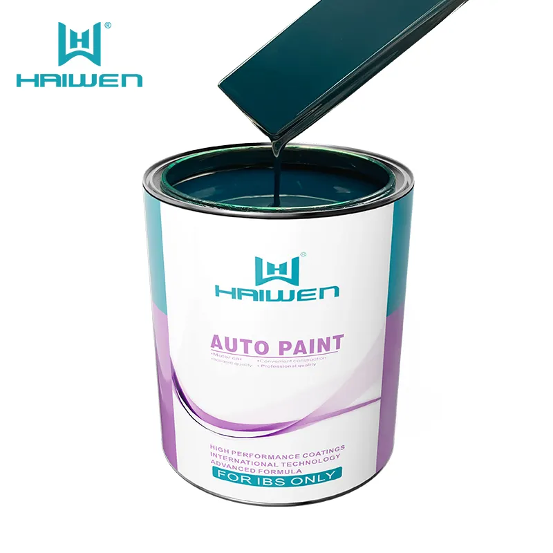 Fábrica de pintura de coches HaiWen 1K Basecoat Alto contenido en polvo buen poder de ocultación